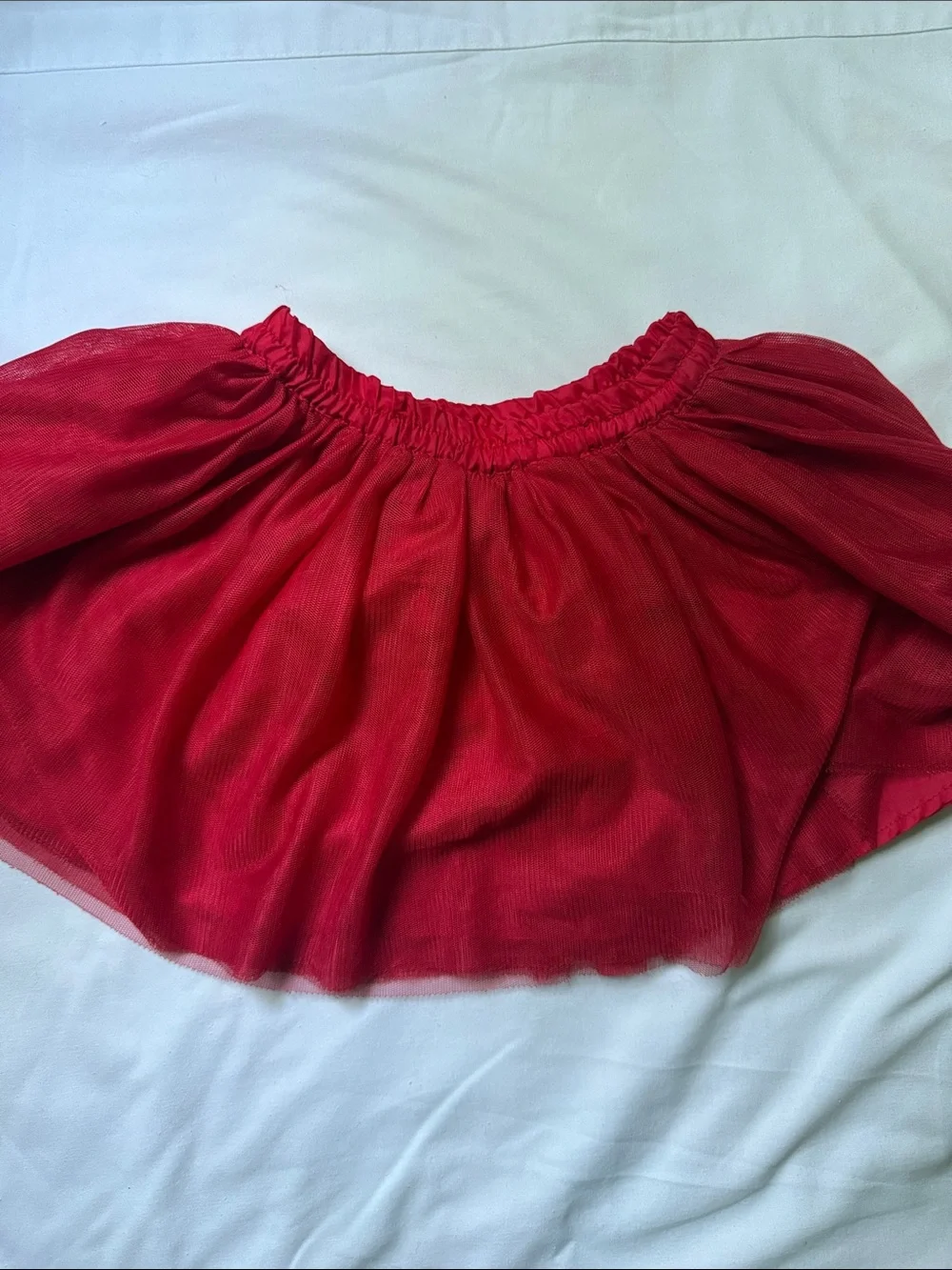 Gymboree Red Layered Tulle Circle Skirt 3t
